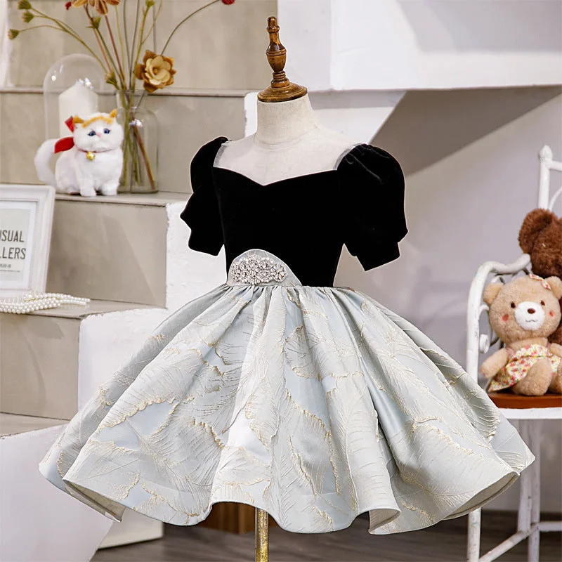 Buy Now Girl Formal Princess Dresses Baby Girl Elegant Retro Embroidered Birthday Party Dresses